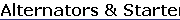 Alternators & Starters